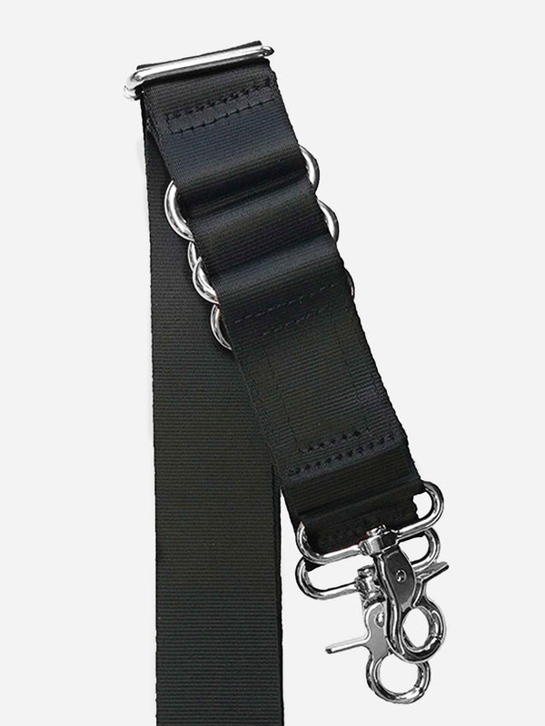 Black & Silver Strap with Built-in Strollerclips