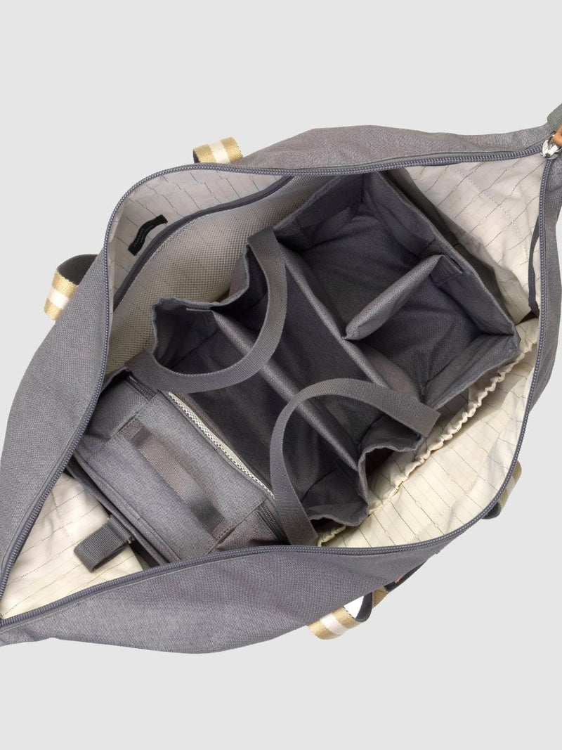storksak travel cabin carry-on grey, hospital bag, hanging organiser inside the bag