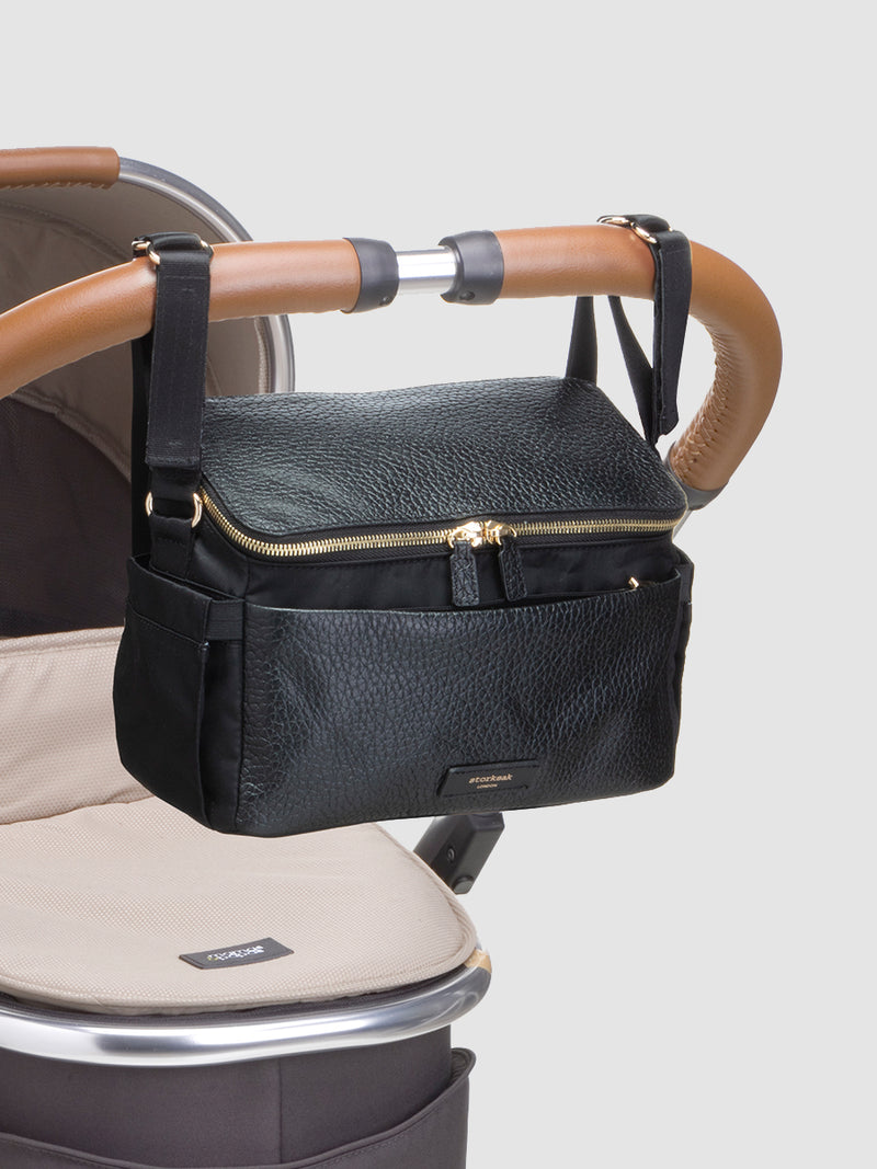 Alyssa Stroller Bag Black & Gold – Storksak®